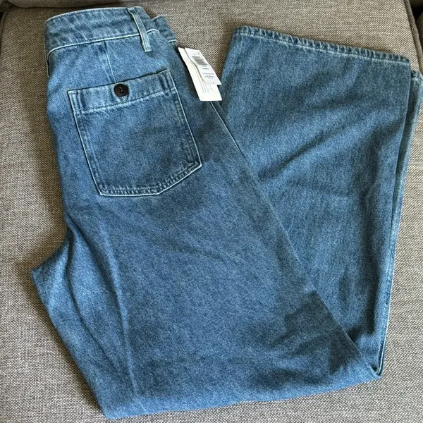 Aritza Wilfred Free Adrift Ocean Medium Blue Women Jeans Sz 8 - Image 6