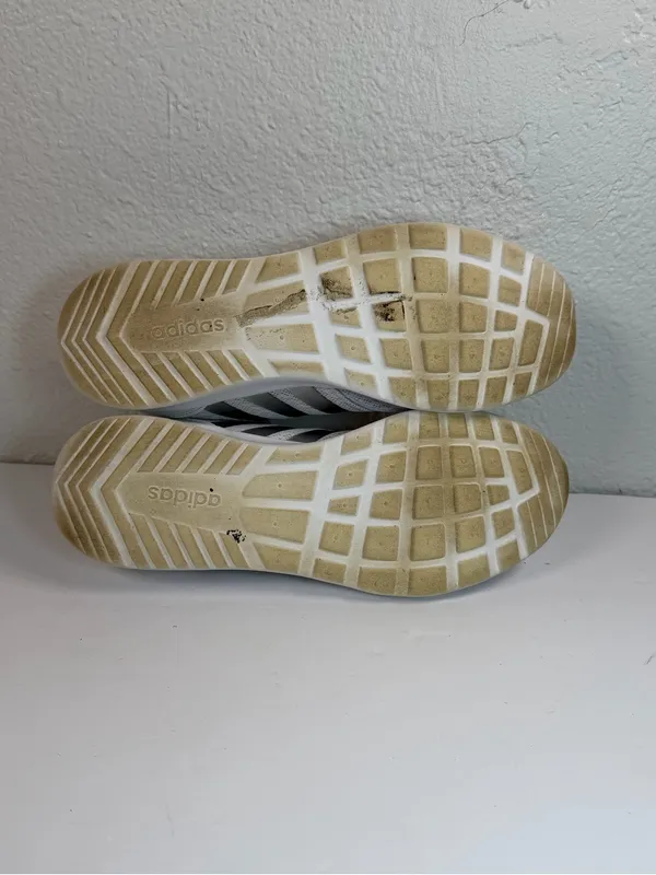 Adidas Cloudfoam Running Shoes Women 7.5 White Athletic Sneakers Comfort - Image 13