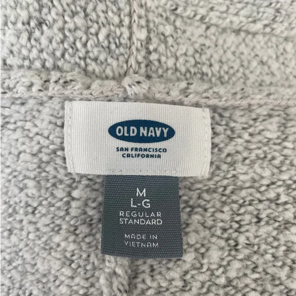 Old‎ Navy Women Cardigan Shrug Top M Gray Knit Crop Open Front Capsule Neutral - Image 2