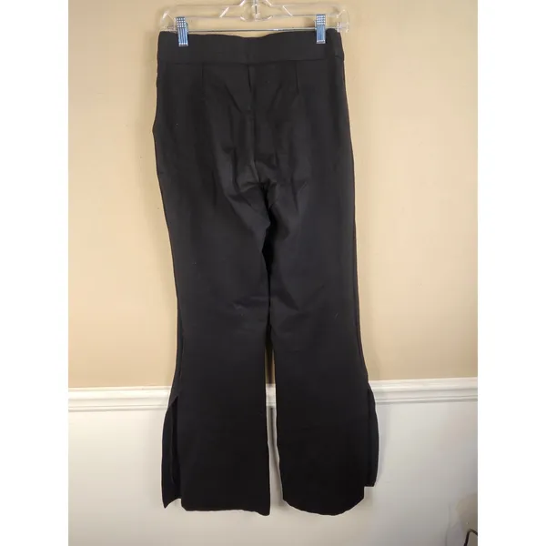 Spanx Womens Black Double Split Hem Wide Leg Perfect Pants Medium Tall - Image 2
