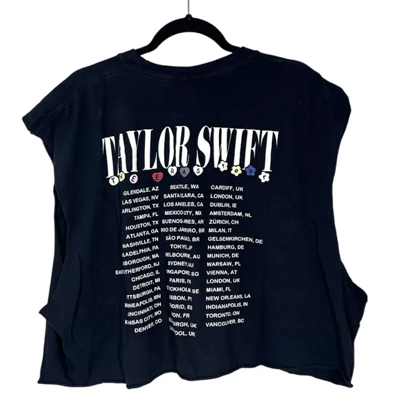 Taylor Swift Eras Tour Authentic Merch Cut Off Sleeveless Tank Size XXL - READ - Image 4