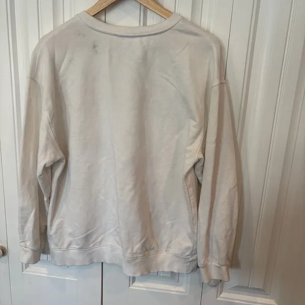 Zara White‎ Sweatshirt Size Small - Image 2