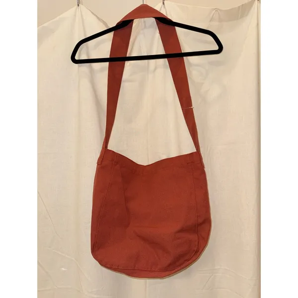 Canvas Crossbody Tote Brown - Image 4