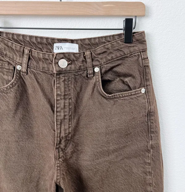 Zara Western Brown Jeans - Image 3