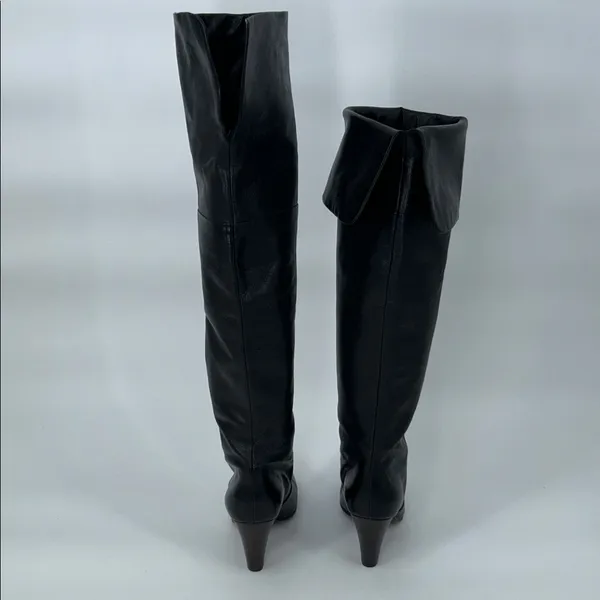 ASH Black Leather Knee-High Heeled Boots Women’s EU 39 / US 8–8.5 - Image 8