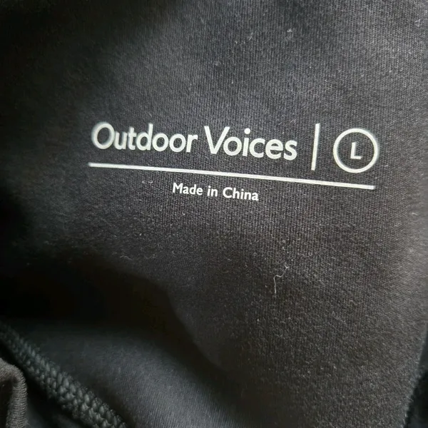 Outdoor Voices Leggings Womens L Black High Rise Athletic Running Pocket NWOT - Image 4