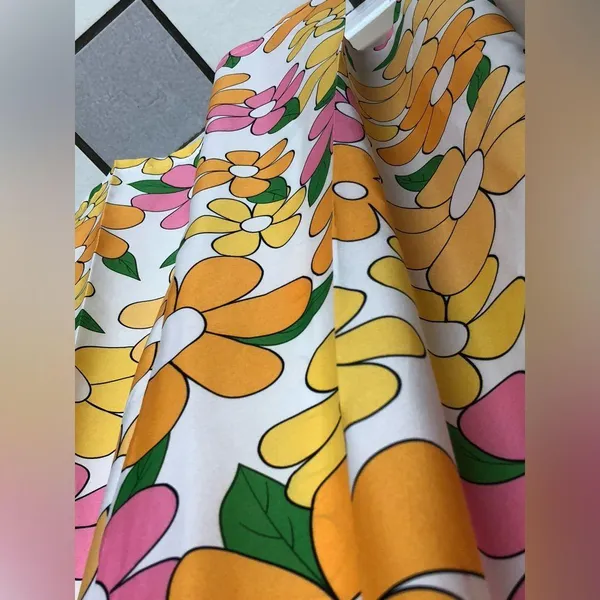 Coeur DE Vague Retro 60’s Flowers Overalls NWT!! - Image 7