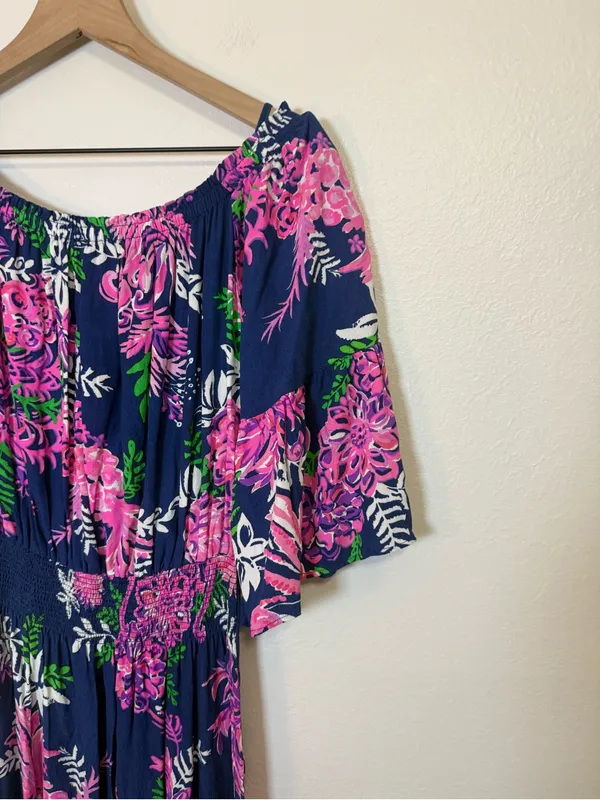 Lilly Pulitzer Ravyn Midi Dress in Ruffle Your Feathers - Image 3