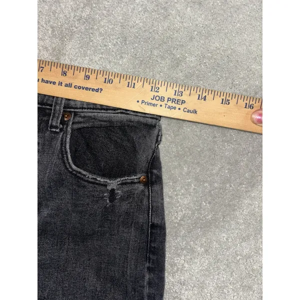 Abercrombie Fitch Women Jeans Size‎ 26/2 R Black Ankle Straight Ultra High Rise - Image 5