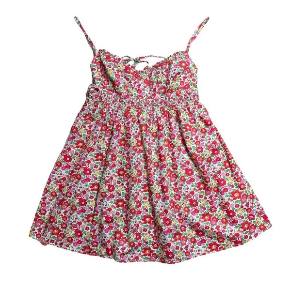 For Love & Lemons Red / Pink Auden Floral Cotton Mini Dress Women’s US XL - Image 2