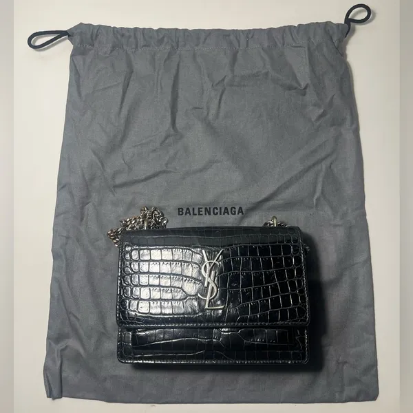 Balenciaga Authentic Adjustable Drawstring Handbag Purse Bag Dustbag - Image 3