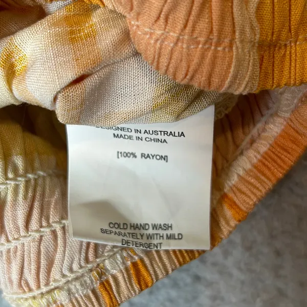 Petal & Pup Top Women 2 Yellow Orange Off‎ Shoulder Crop Pullover Ruffle Top NEW - Image 8