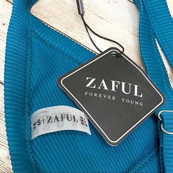 NWT Zaful Ribbed Front Closure 2-pc Bikini Set S - Image 8