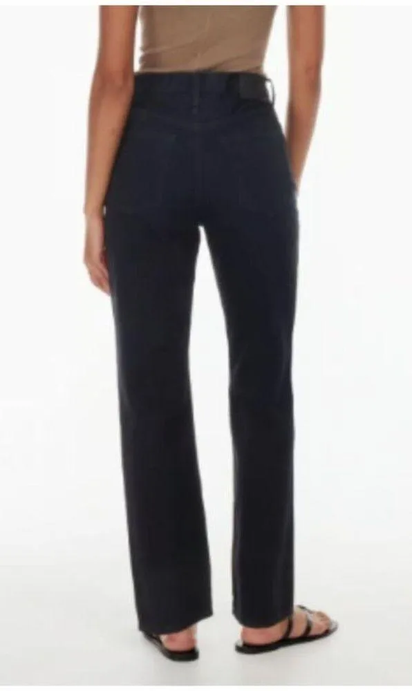 Aritzia Denim Forum The Joni High Rise Loose Jeans Black Size 23 - Image 2