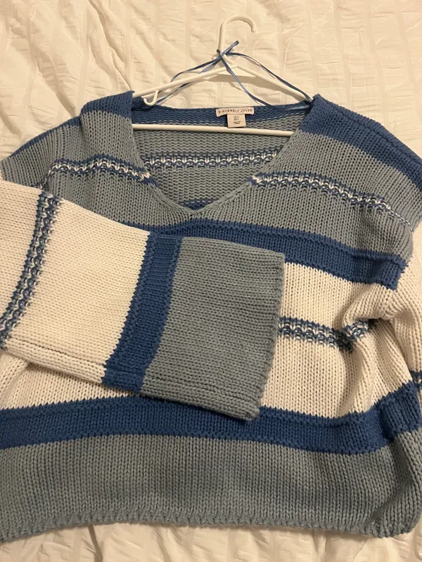 Blue Stripe Sweater  - Image 4
