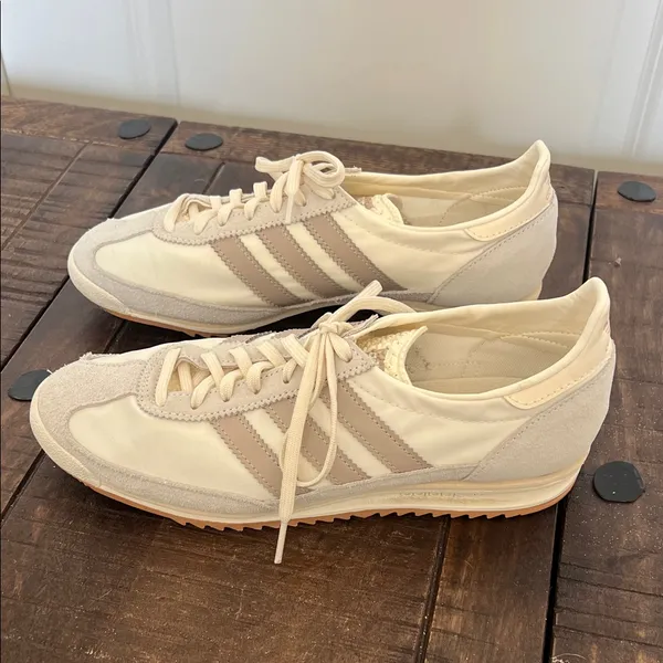 Adidas Women's SL 72 OG Sneaker Shoe Off White Pink Sz 8 - Image 2