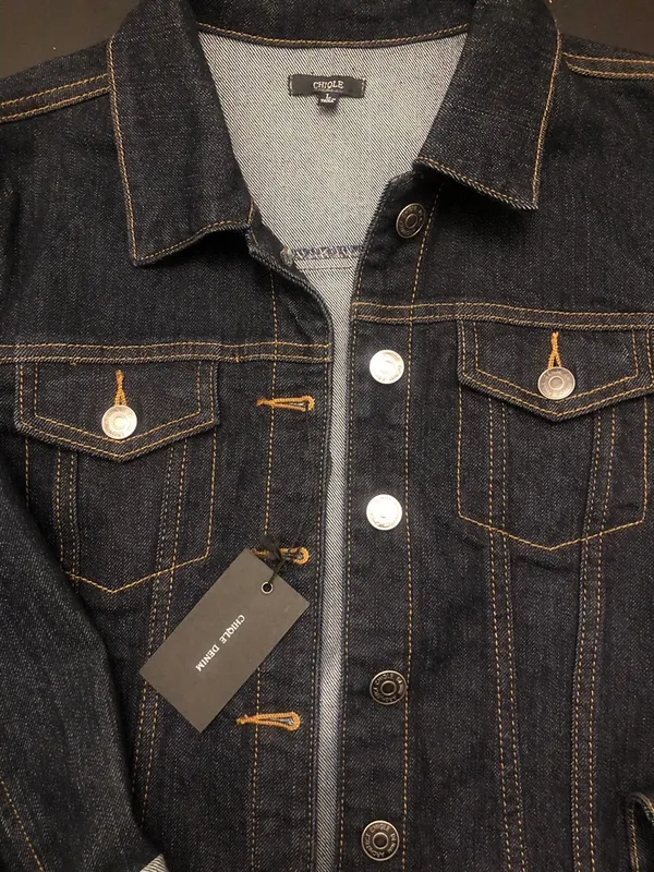 NWT Denim Jacket Blue Size M - Image 3