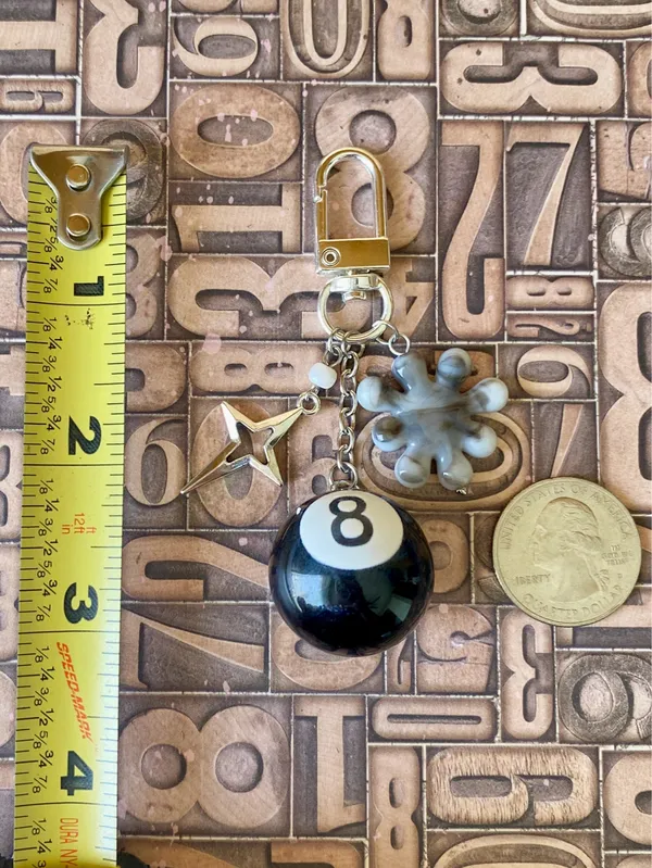 Handmade grunge funky y2k bag charm/accessory/key chain🖤 - Image 5