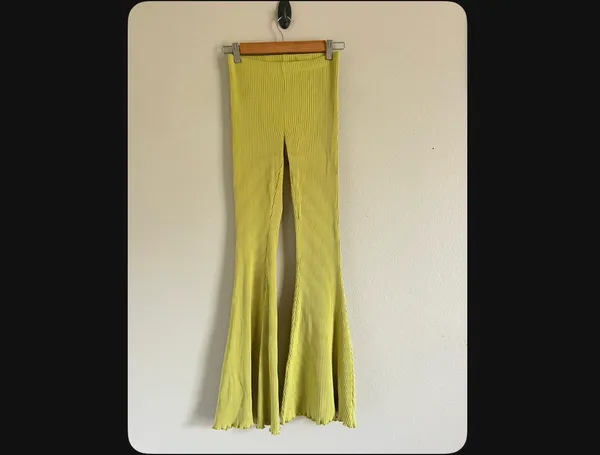 Aerie Kick-It Ribbed High Waisted Super Flare Pants H-1 - Image 2