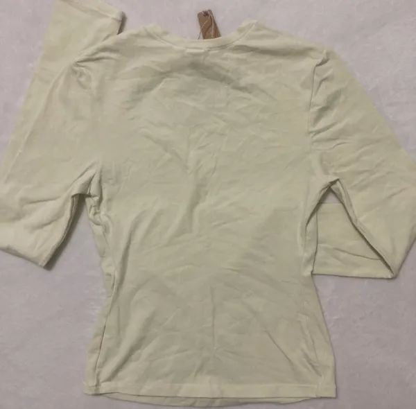 SKIMS Long Sleeve Cotton Jersey T-Shirt M - Image 3