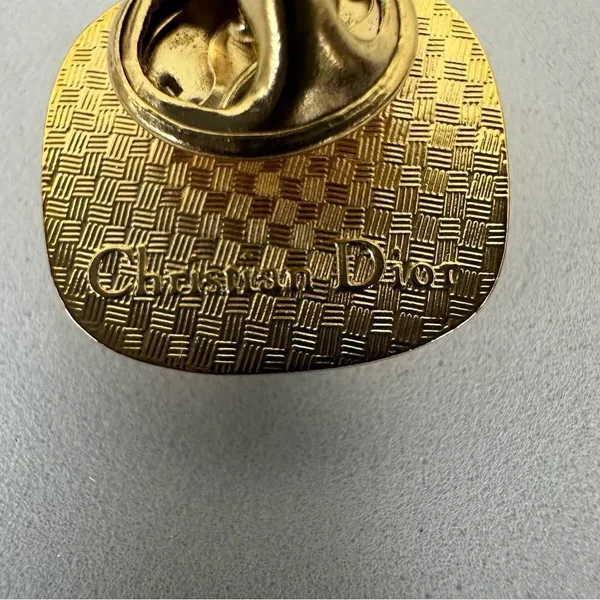 Dior Dune Perfume Bottle Gold Tone Vintage Brooch - Image 6