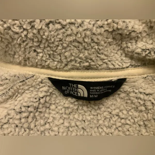The North Face Furry Fleece Full Zip Jacket Gray NF0A338M Size M - Image 3