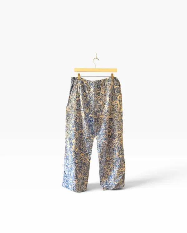 Lauren Ralph Lauren Blue Blue White Paisley Embroidered logo button down contemp - Image 8
