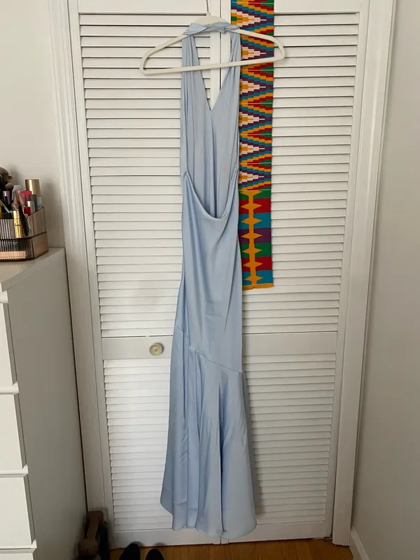 Birdy Grey Stephanie Bridesmaid Dress Matte Sky Blue - Image 7