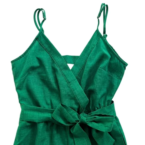 Flying Tomato Bright Green Jumpsuit Size XS Romper One Piece Sleeveless - Image 2