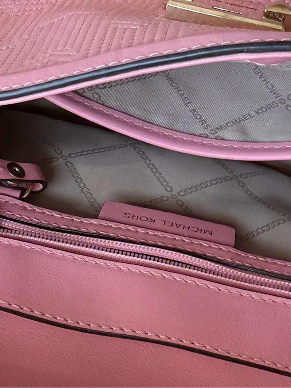 Michael Kors Whitney Medium Deco Quilted Leather Satchel - Image 12