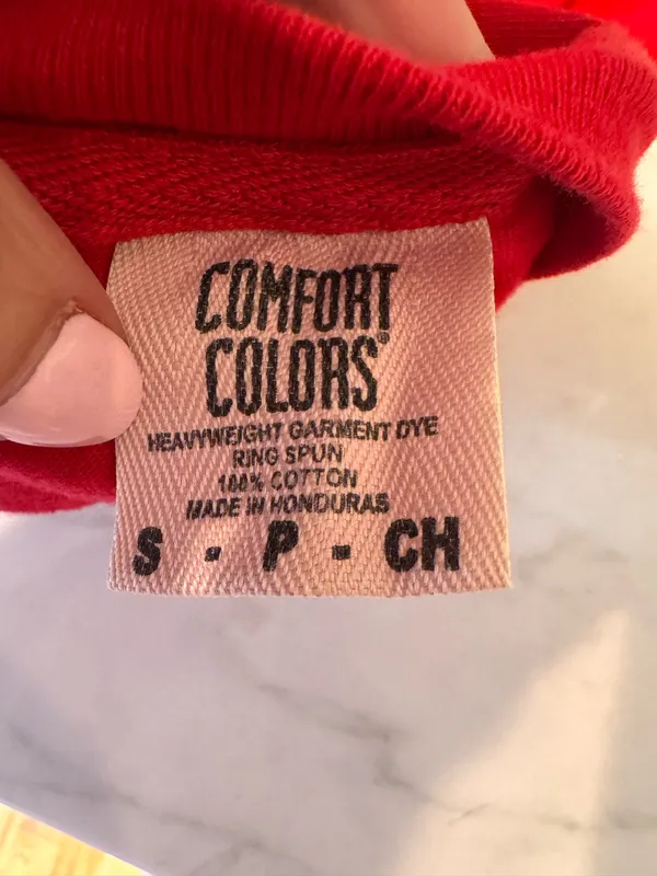 Comfort Colors Northeastern University Red Crop Top Tshirt Collegiate S Huskies Boston - Image 6