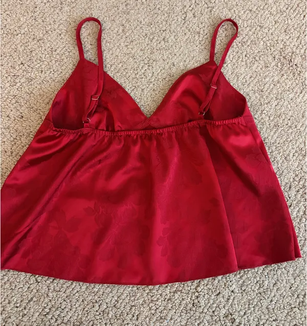 Cropped blouse top Red - Image 2
