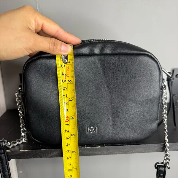 Rebecca Minkoff Black Quilted Studded Crossbody Bag Purse - Image 7