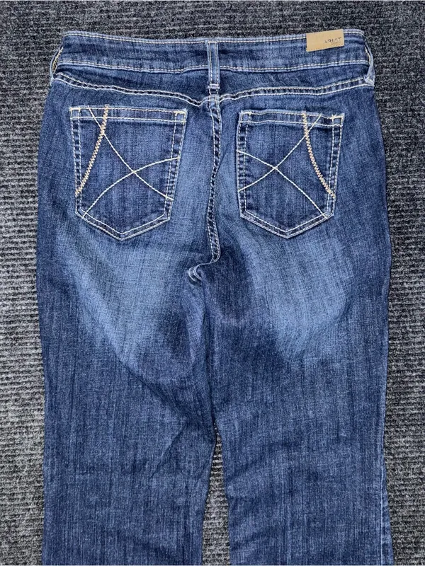 Ariat Ella Wide Leg Slim Trouser Dark Wash Blue Jeans 29 R 10032550 - Image 5