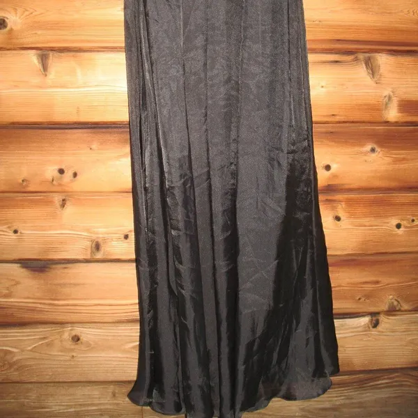 MAC DUGGAL Size 2 Black Ruffle Layered One Shoulder Gown Dress Maxi Formal - Image 10