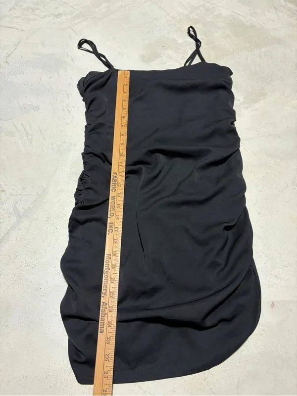 Nastygal NWT Black ruched mini dress 8 - Image 2