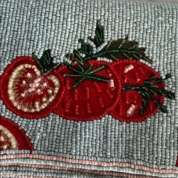 Beaded Tomato Fruit Crossbody Bag Tassels Multicolor NWT Anthropologie viral bag - Image 13