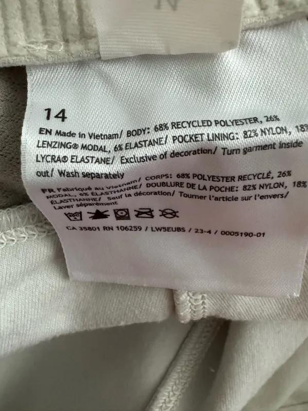 Lululemon Ribbed Softstreme Zip Leg Flared Pant in Bone NWOT - Image 6