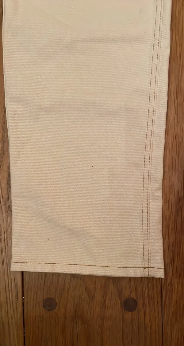 Cream Denim Pants - Image 5