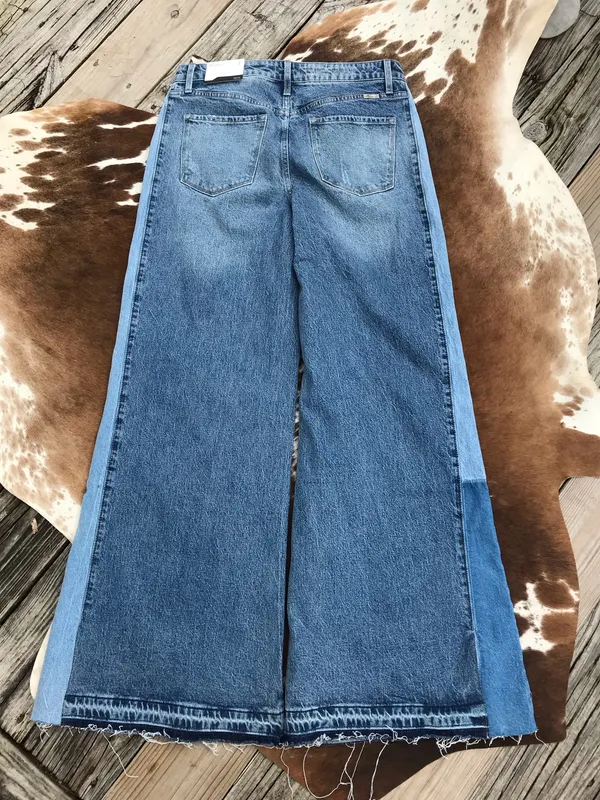 NWT KanCan Clover High Rise Wide Leg Jeans Sz 11/29 - Image 10