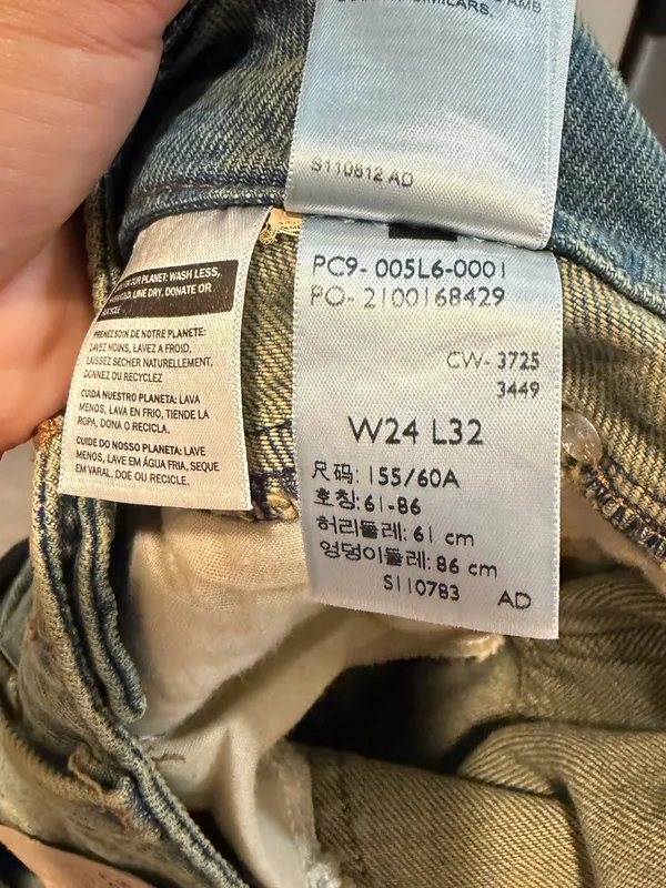 Levi’s Superlow Loose Yoke Jeans Women’s 24x32 NWT - Image 11