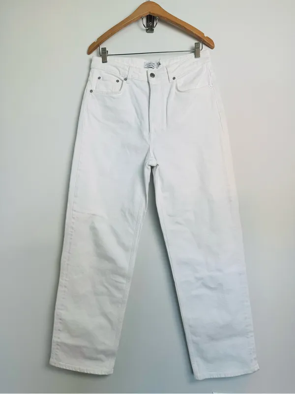 & Other Stories White Straight-Leg Jeans - Image 3