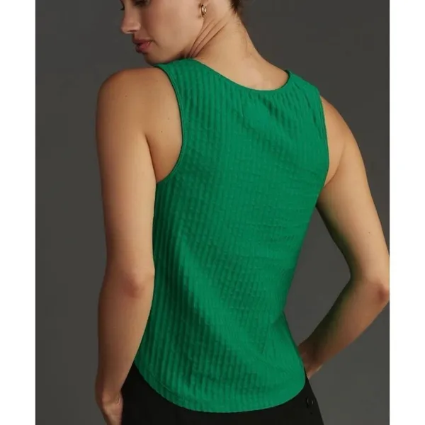 ✨Anthropologie MAEVE Sleeveless Square-neck Sz XS Tank Top In Green✨ - Image 3