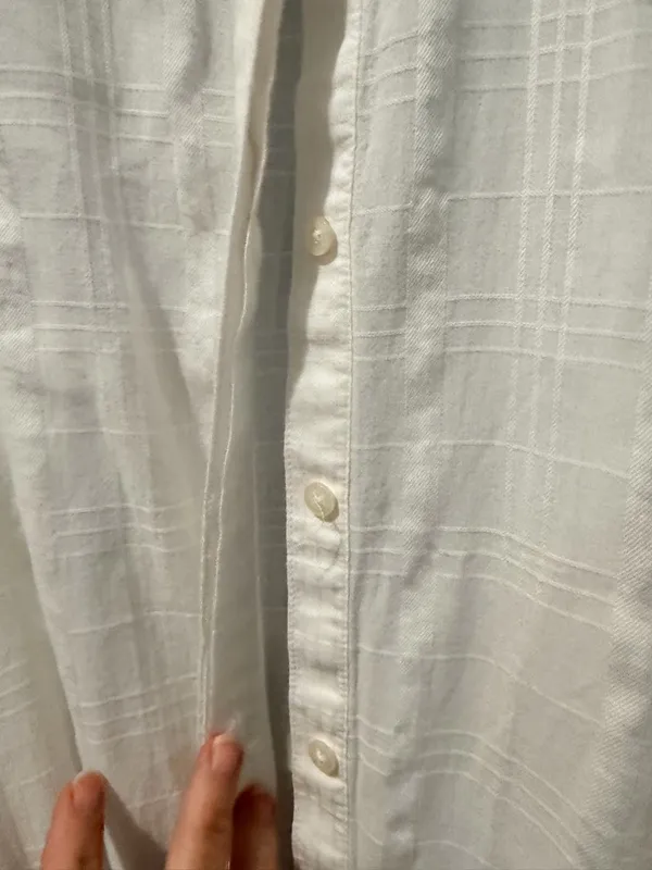 Ralph Lauren White Long Sleeve Tie-Waist Dress - Image 4