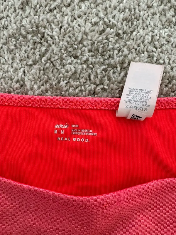 Aerie Coral Pink Bikini Set Medium - Image 2