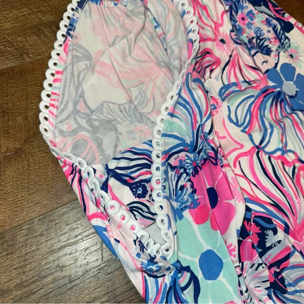 Lilly Pulitzer Gianna Make A Splash Skort Romper in Prosecco Pink - Image 6