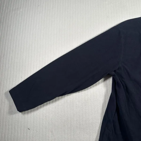 LANDS' END WOMEN'S BLACK PULLOVER FLEECE 1/4 ZIP CLOSURE SZ XL - Image 9
