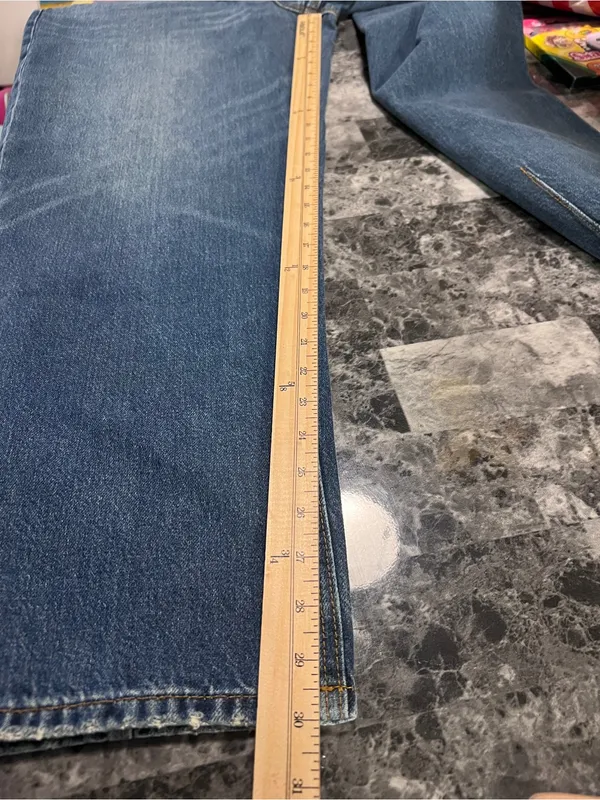LOFT Rivete Mid Rise Barrel‎ Jeans Echo Wash Cotton Button Fly Crop Size 31 NWT - Image 12