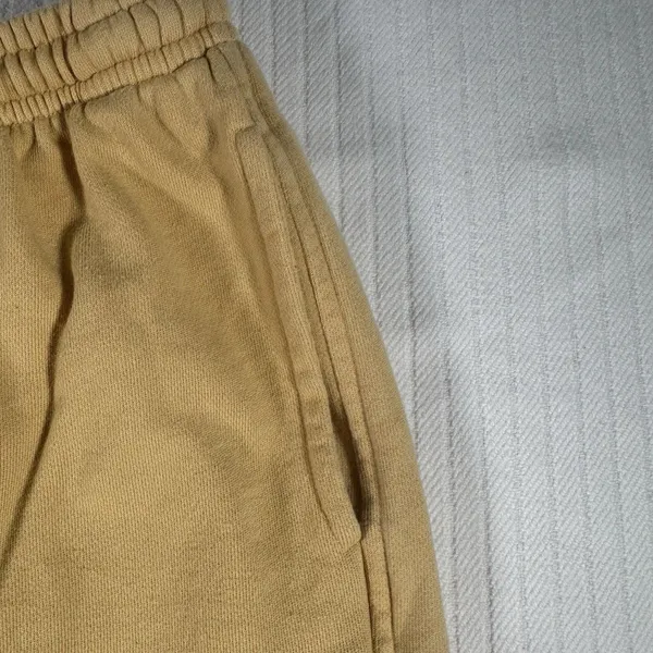 Vtg Limited Sport USA Women Small Yellow Joggers Sweatpants Fleece Pants 90s - Image 8
