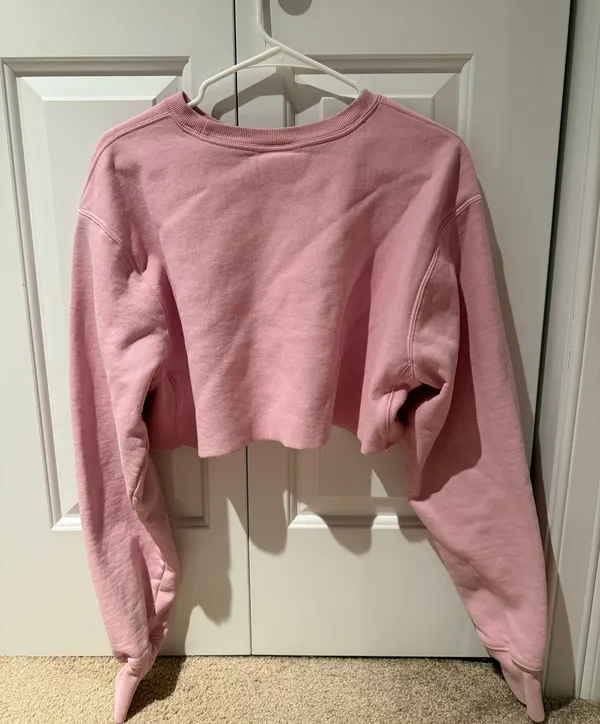 Champion Pink Cropped Crew Neck - Image 2